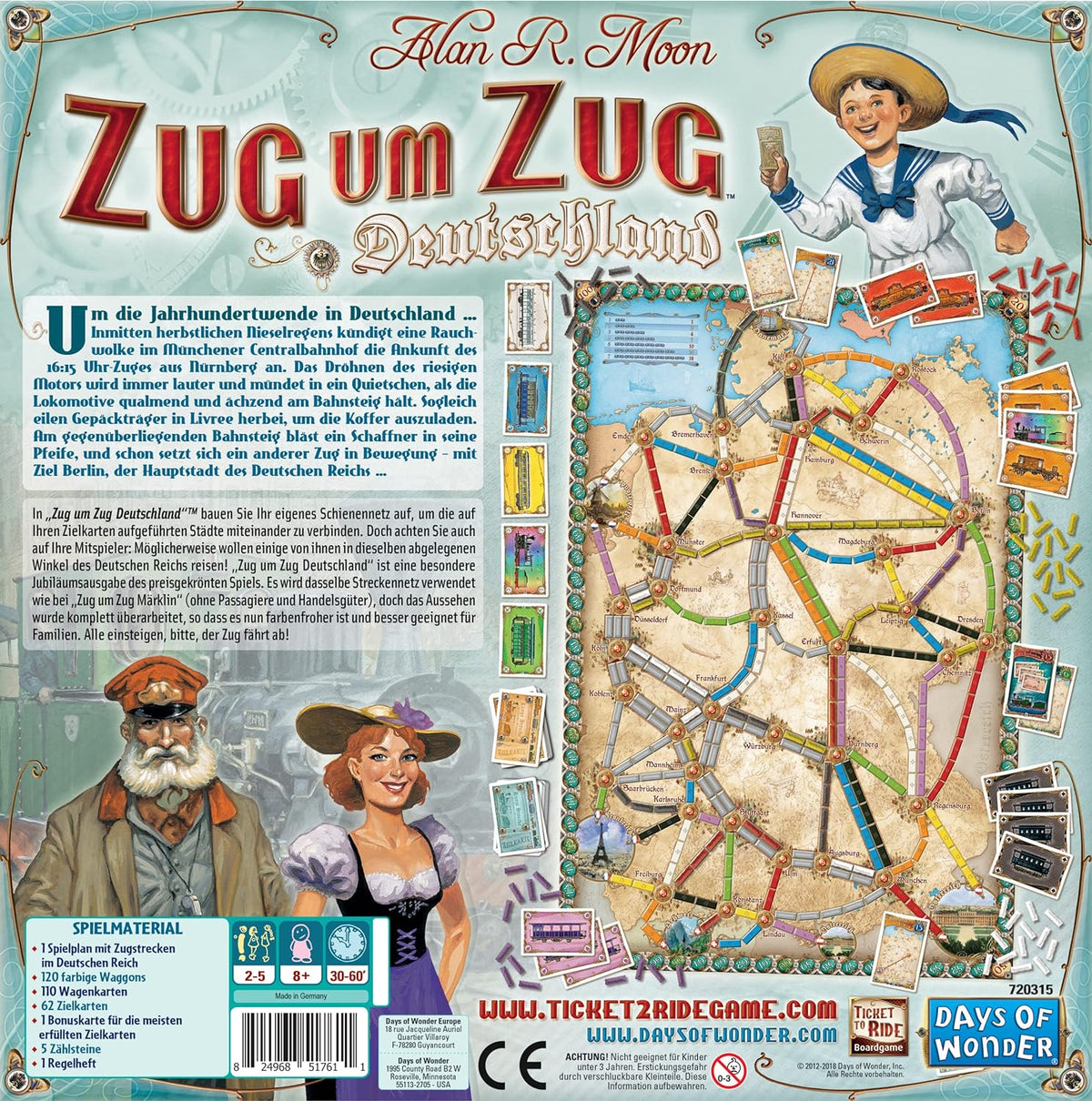 Brettspiel Zug um Zug: Deutschland