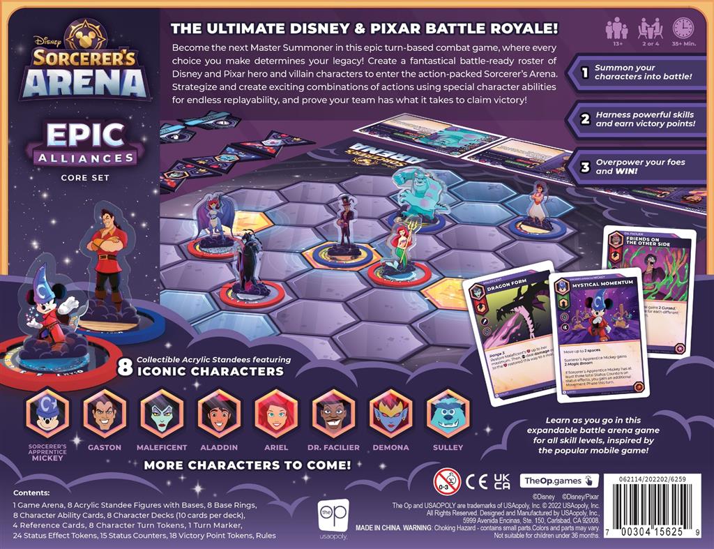 Brettspiel Disney Sorcerer's Arena. Epic Alliances. Core Set (Englische Ausgabe)