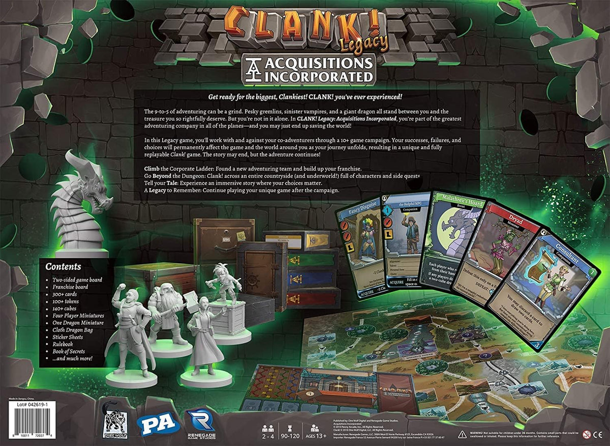 Board game Clank! Legacy. Acquisitions Incorporated (English Version)