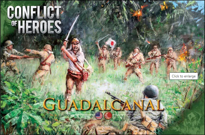 Brettspiel Conflict of Heroes. Guadalcanal Pacific 1942 (Englische Version)