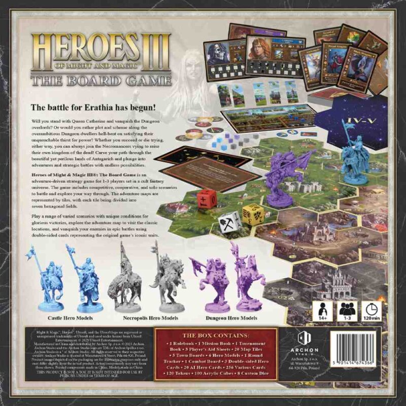 The board game Heroes of Might and Magic 3 (German Version)