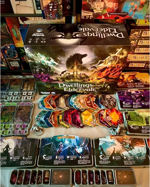 Board game Dwellings of Eldervale. Second Edition (English Version)