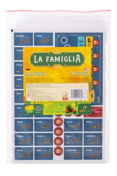 Board game La Famiglia. The Great Mafia War. Expansion for 2-3 players (German, English version)