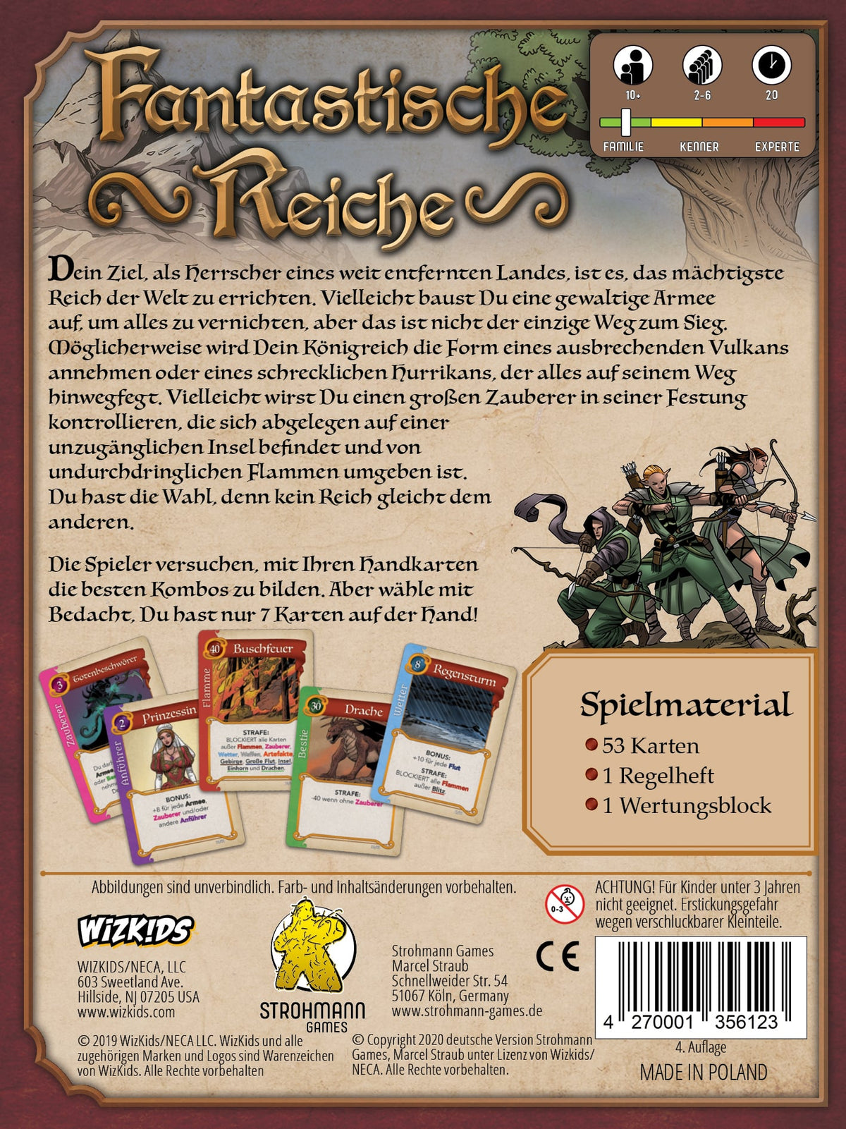 Board Game Fantastic Realms (German Version)