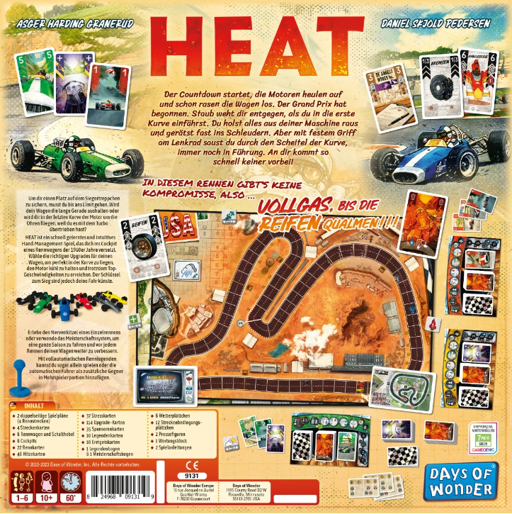 Brettspiel Heat (Deutsche Version)
