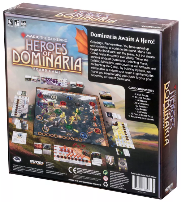 Magic The Gathering. Heroes of Dominaria. Board Game (English Version)