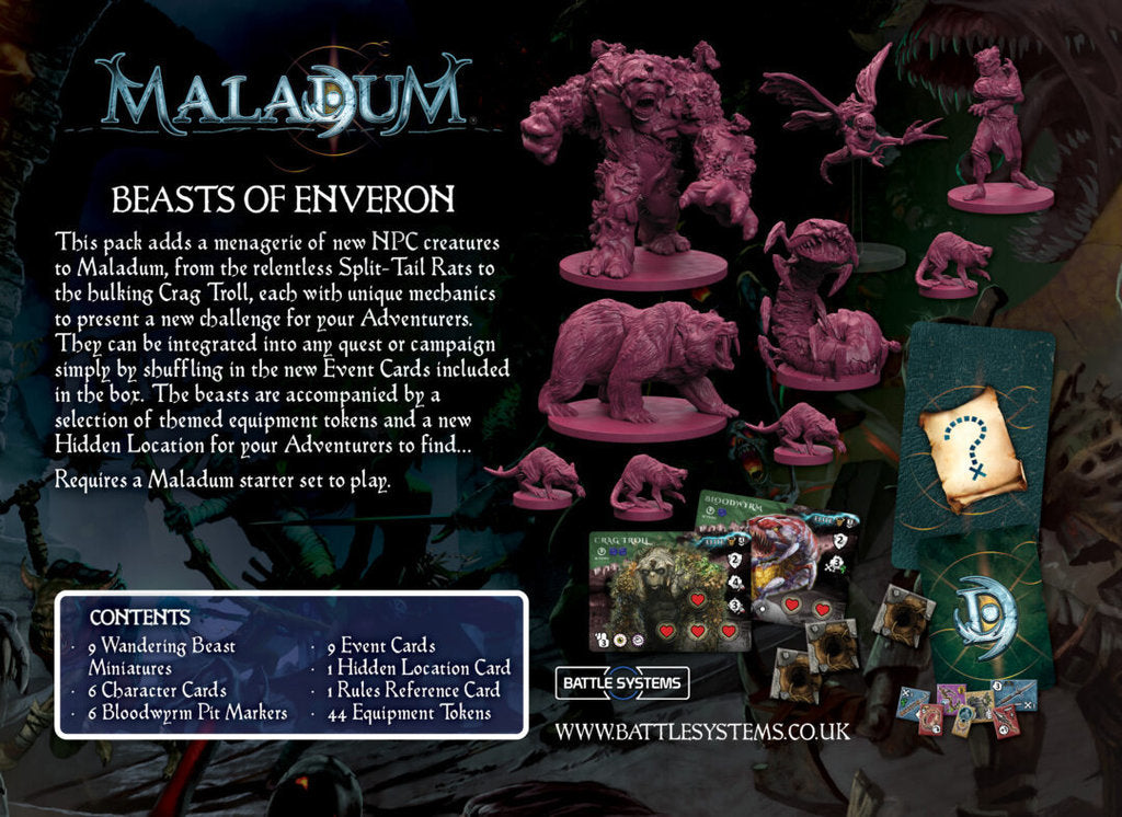Erweiterung Maladum. Beasts of Enveron (Englische Version)
