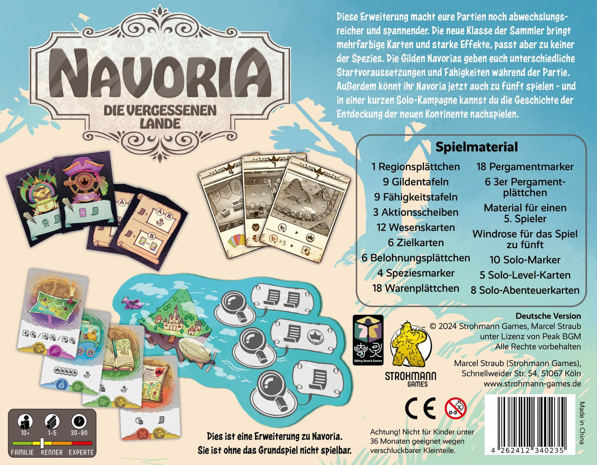 Erweiterung Navoria. Die vergessenen Lande (Deutsche Version)