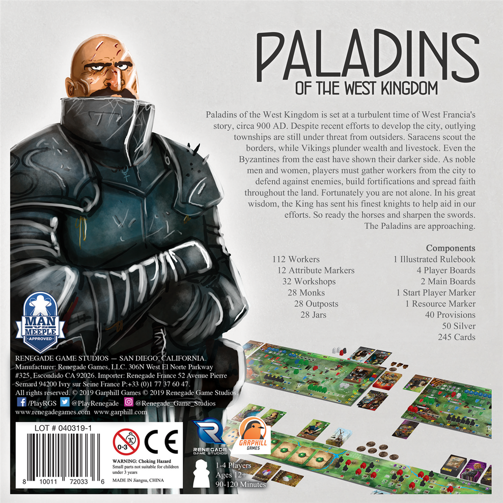 Brettspiel Paladins of the West Kingdom (Englische Version)