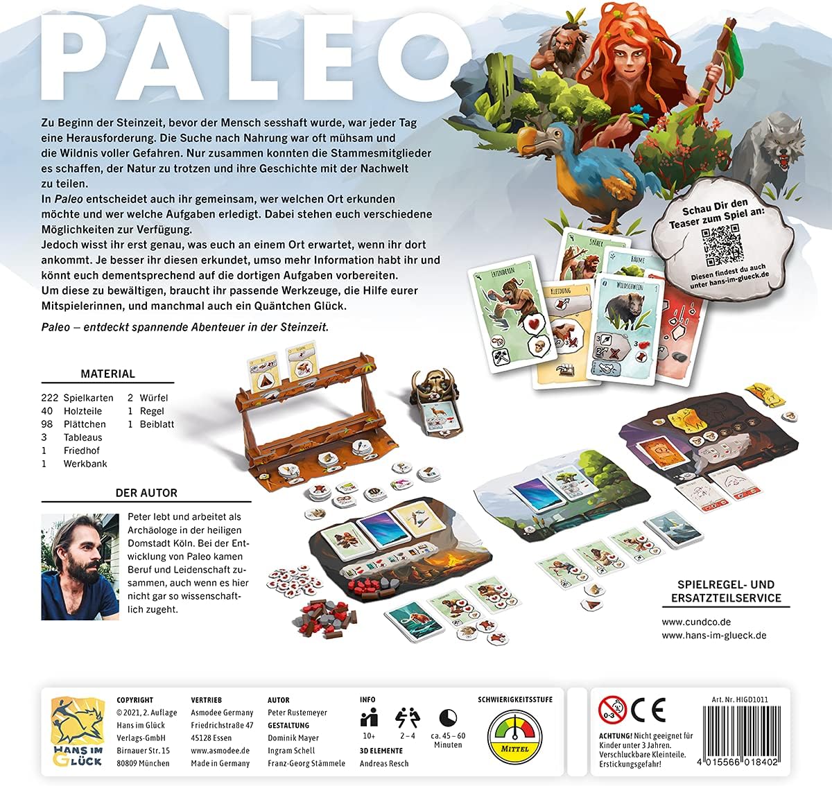 Brettspiel Paleo (Deutsche Version)