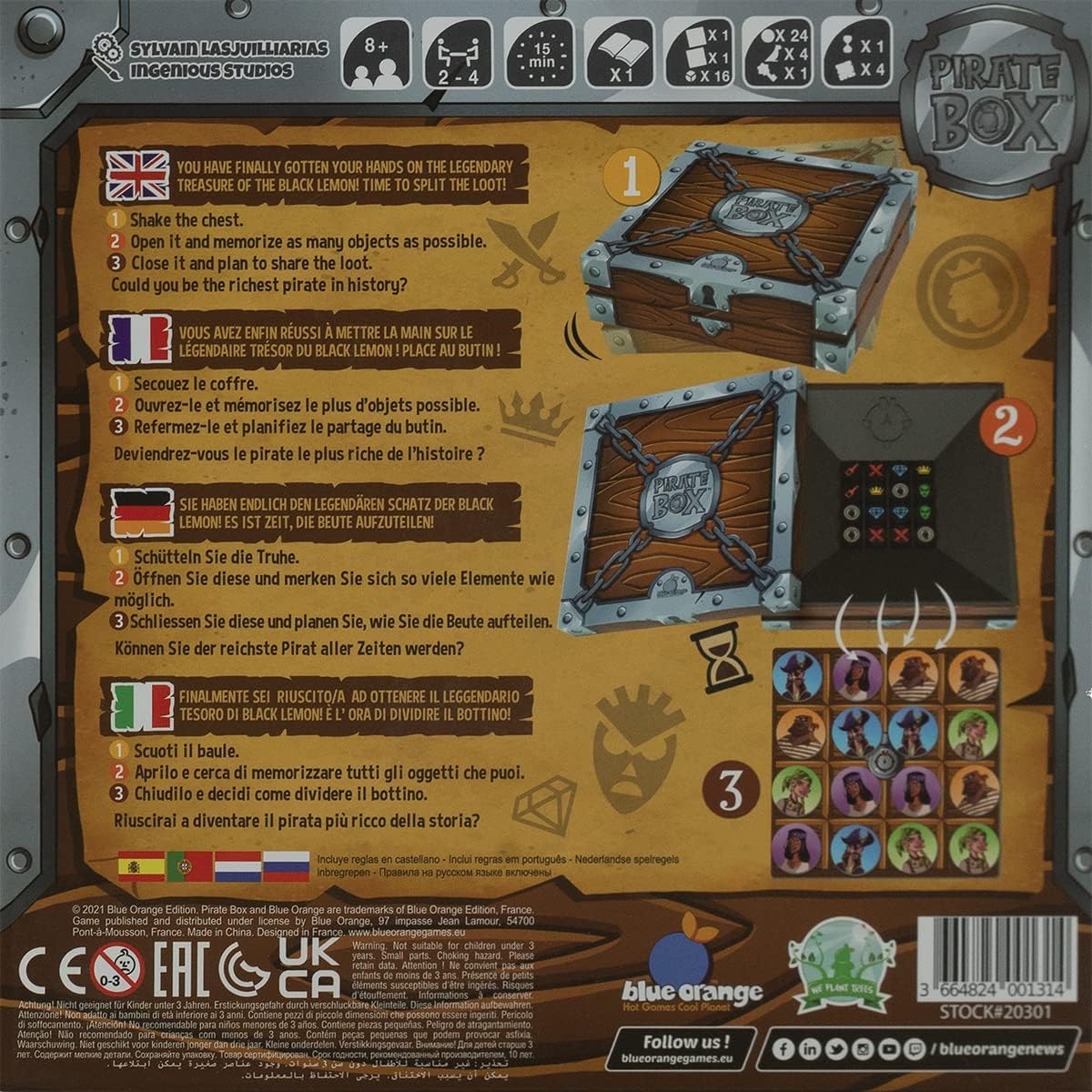 Brettspiel Pirate Box (Multilingual Edition)