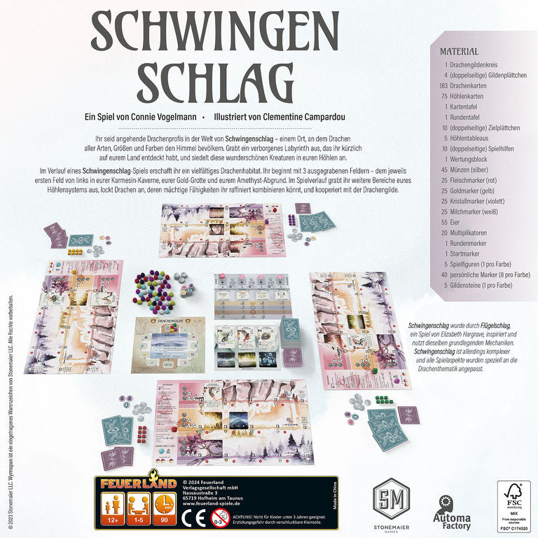 Brettspiel Schwingenschlag (Deutsche Version)