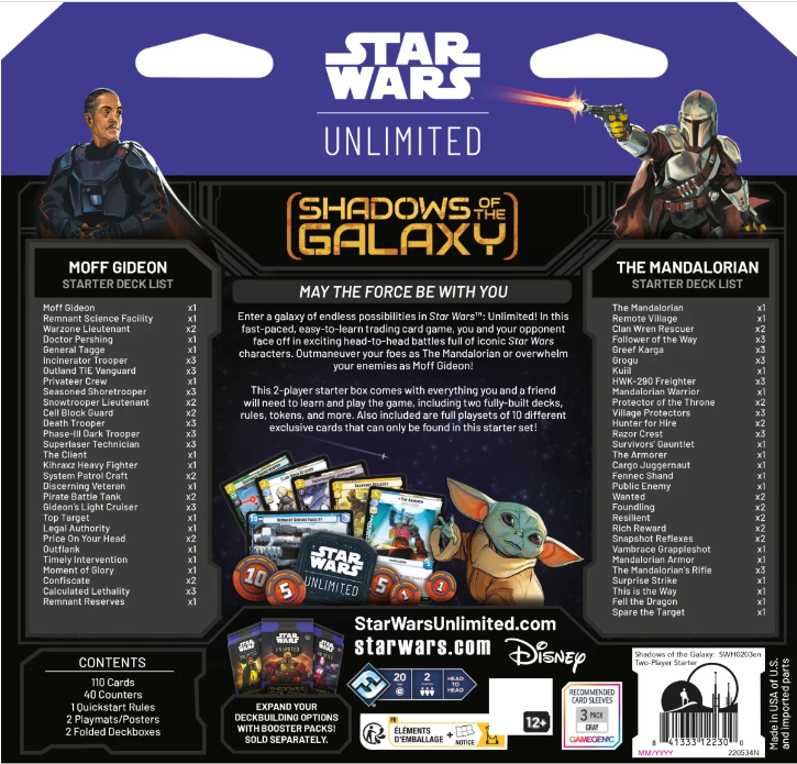 Board Game Star Wars. Unlimited. Shadows of the Galaxy (German Version)