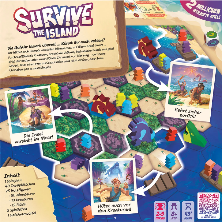 Board Game Survive the Island (German Version)