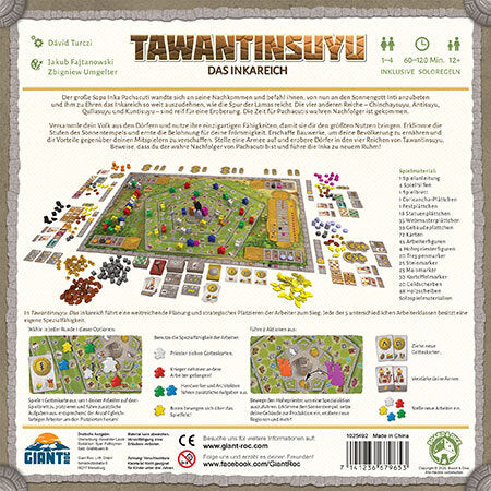 Brettspiel Tawantinsuyu. Das Inkareich (Deutsche Version)