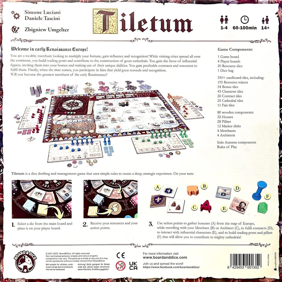 Brettspiel Tiletum (Englische Version)