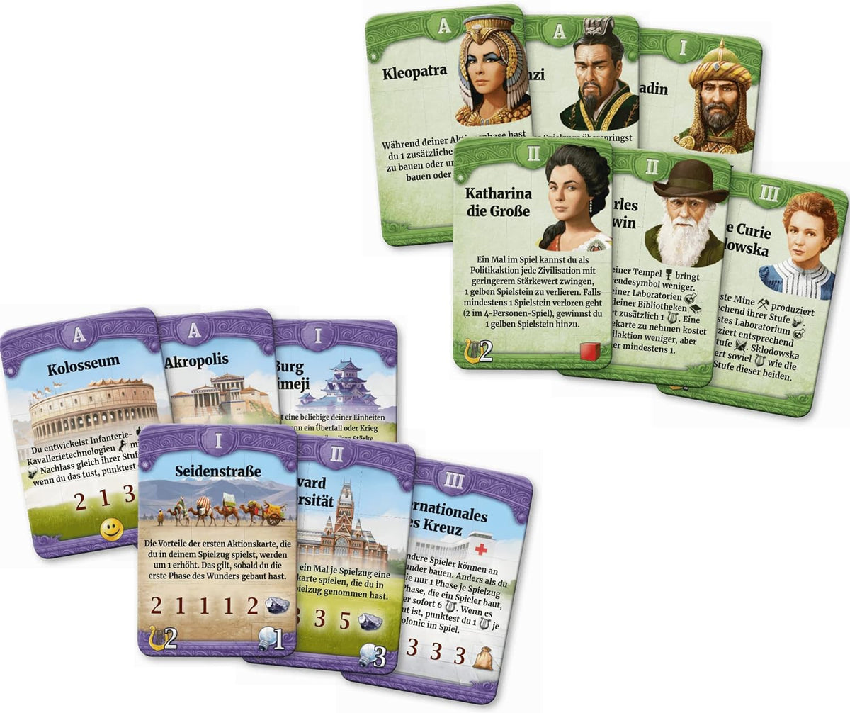 Brettspiel Through the Ages: Neue Anführer und Wunder