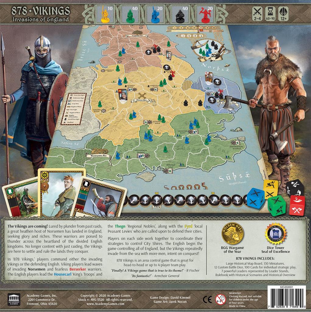 Board Game 878 Vikings. Invasions of England (English Edition)