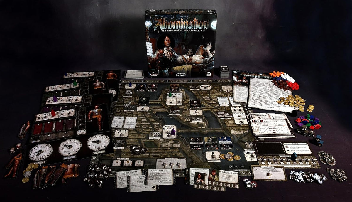 Brettspiel Abomination. Frankensteins Vermächtnis (Deutsche Version)