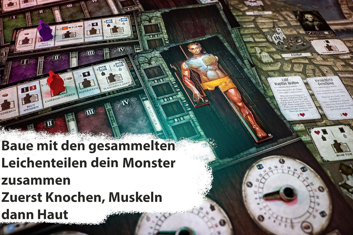 Brettspiel Abomination. Frankensteins Vermächtnis (Deutsche Version)