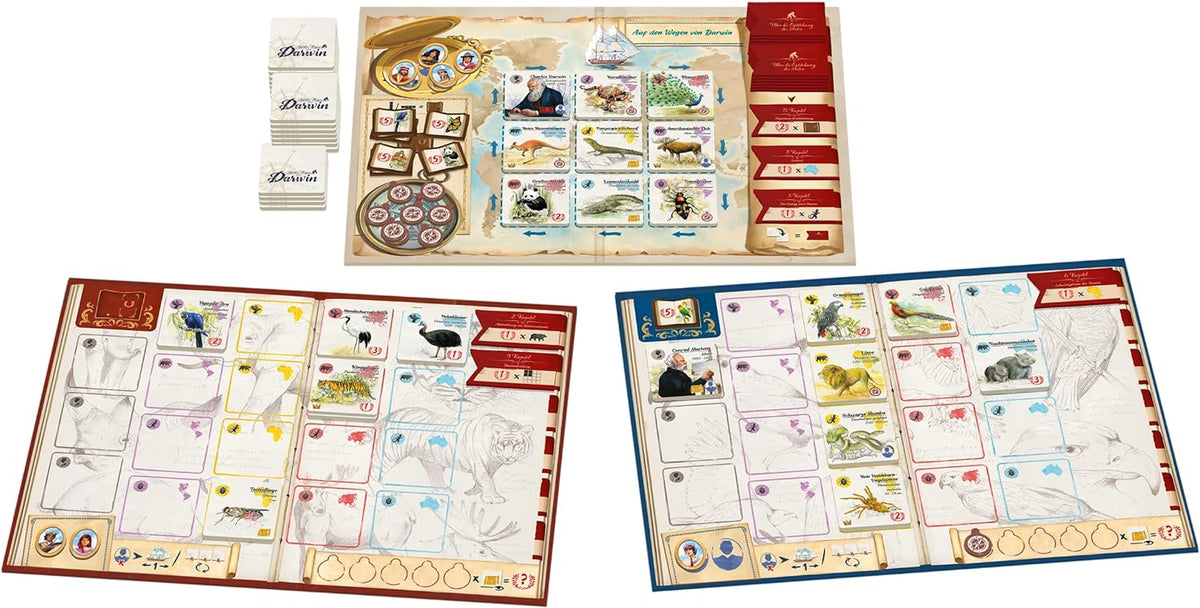 Board Game On the Paths of Darwin (German Version)