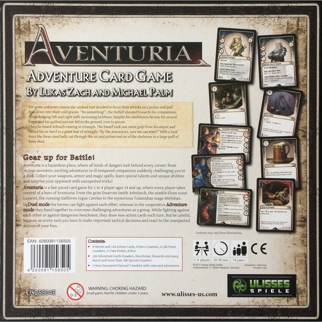 Brettspiel Aventuria. Adventure Card Game (Englische Version)