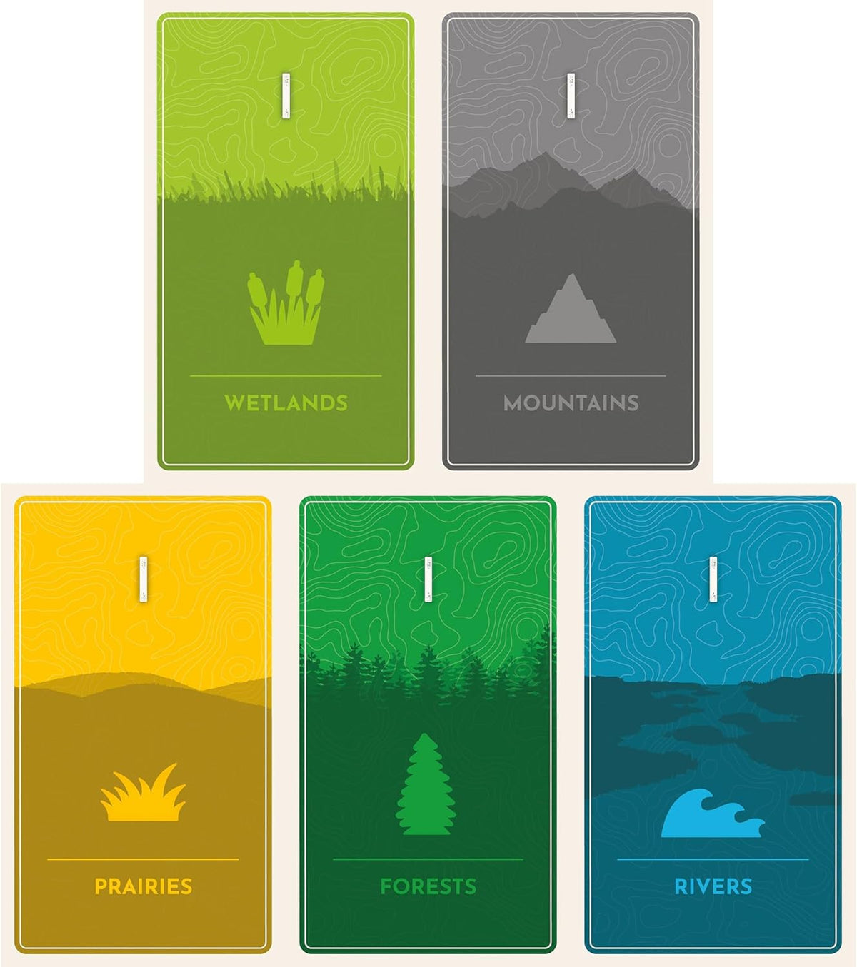Brettspiel Cascadia. Rolling Rivers (Englische Version)