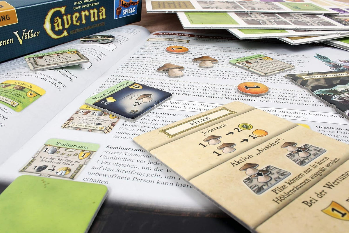 Erweiterung Caverna. Die Vergessenen Völker (Deutsche Version)