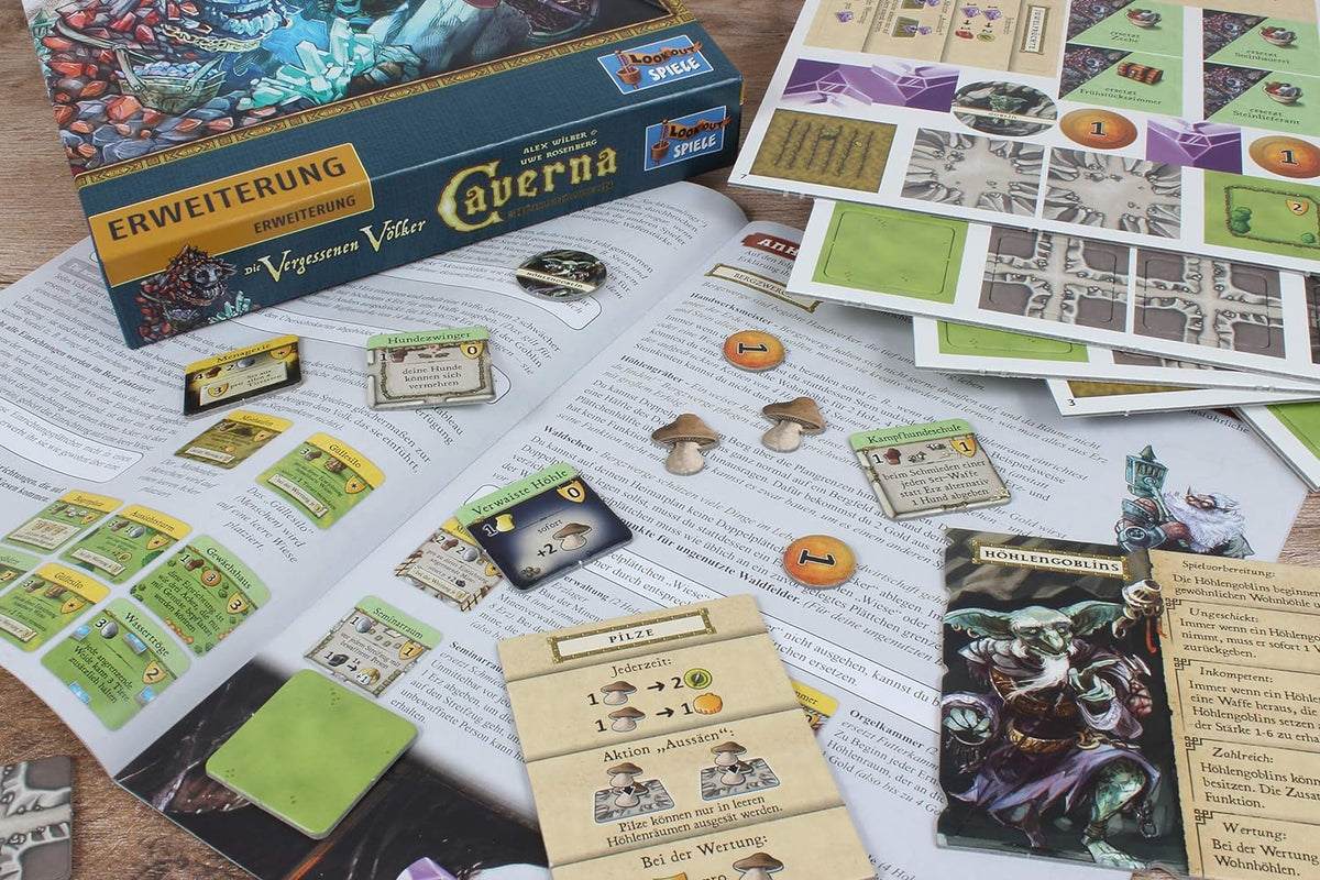 Erweiterung Caverna. Die Vergessenen Völker (Deutsche Version)