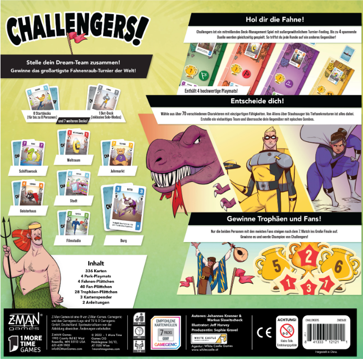 Brettspiel Challengers (Deutsche Version)