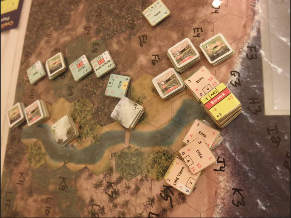 Brettspiel Conflict of Heroes. Guadalcanal Pacific 1942 (Englische Version)