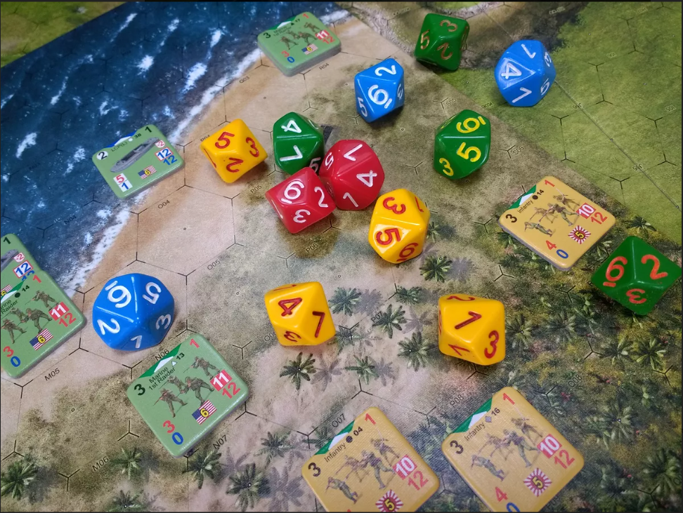 Brettspiel Conflict of Heroes. Guadalcanal Pacific 1942 (Englische Version)