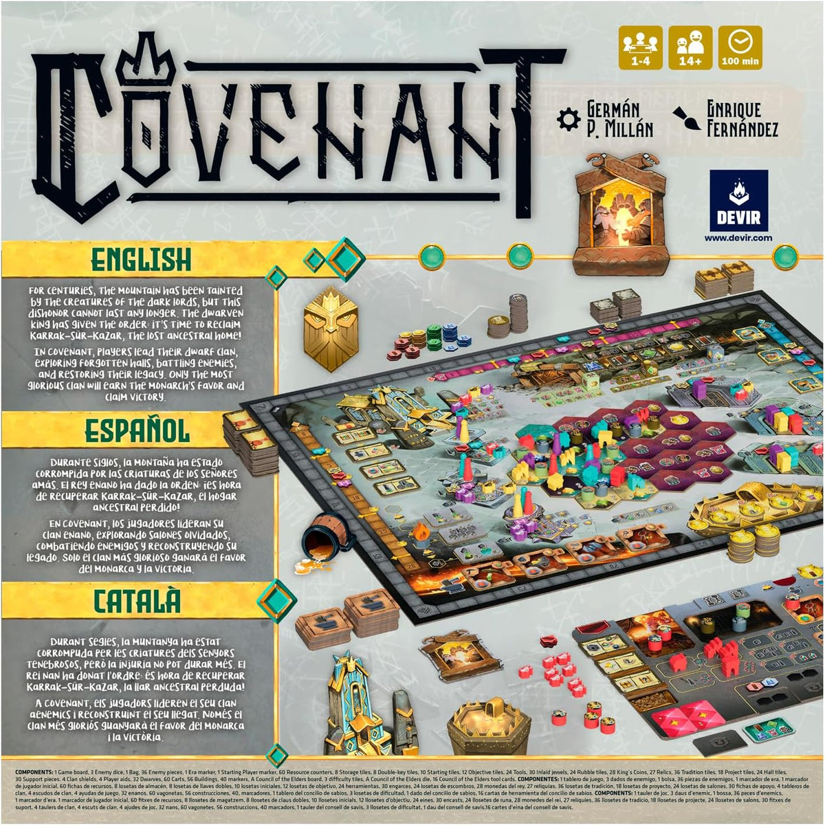 Board Game Covenant (English, Italian, Portuguese, Spanish Versions)