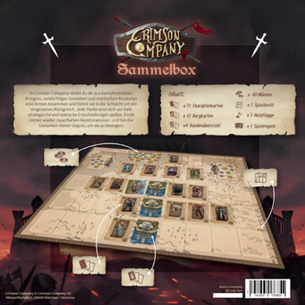 Crimson Company Board Game. Collector's Box (German Version)