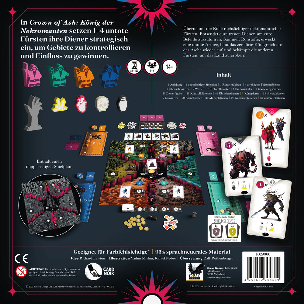 Board Game Crown of Ash (German Version)