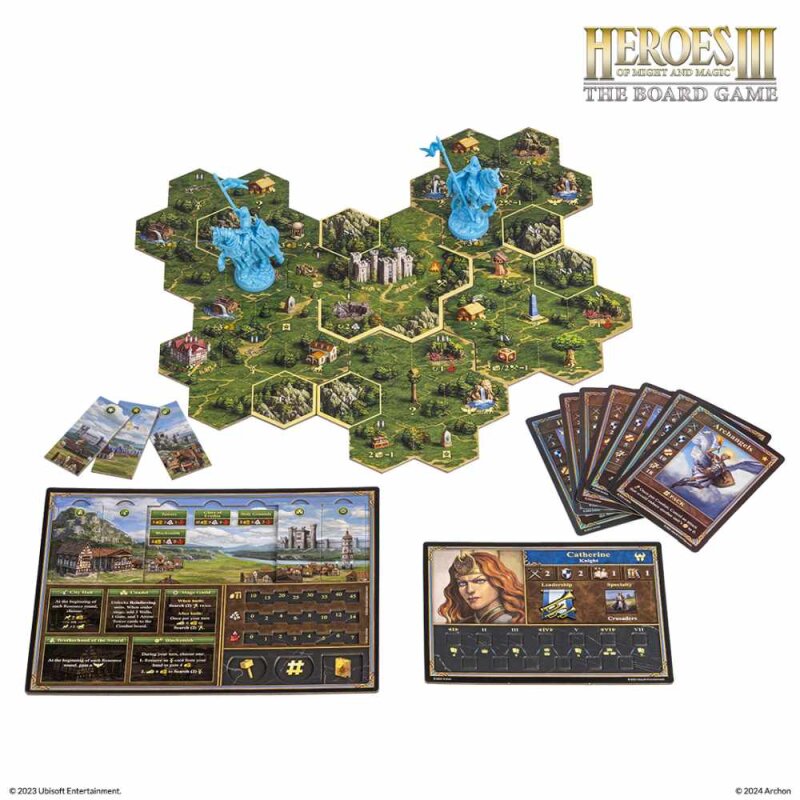 The board game Heroes of Might and Magic 3 (German Version)