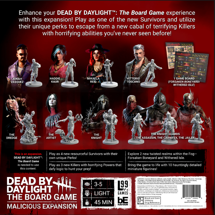 Dead By Daylight. The Board Game. Malicious (Expansion)