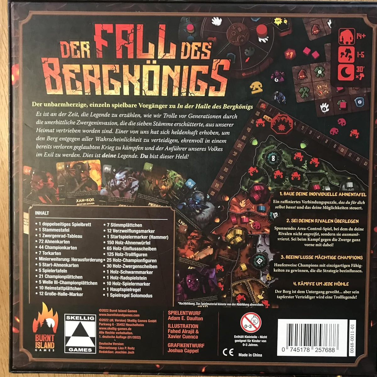 Board Game The Fall of the Mountain King (German Version)