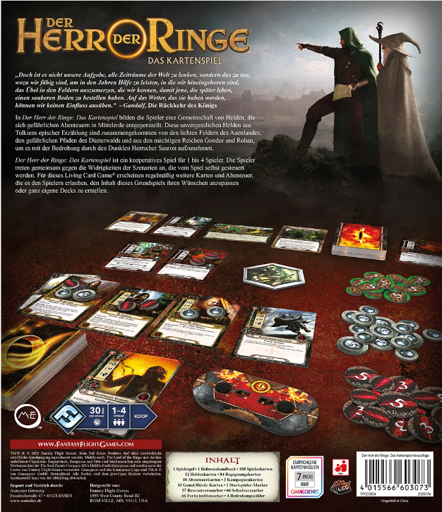 Brettspiel Der Herr der Ringe. Das Kartenspiel. Neuauflage (Deutsche Version)
