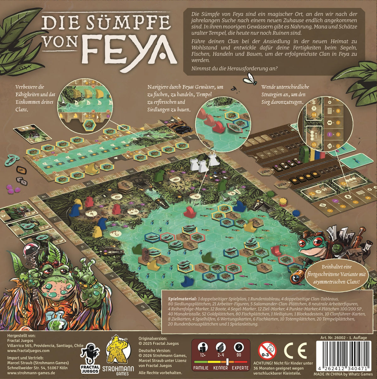 Board Game The Swamps of Feya (German Version)