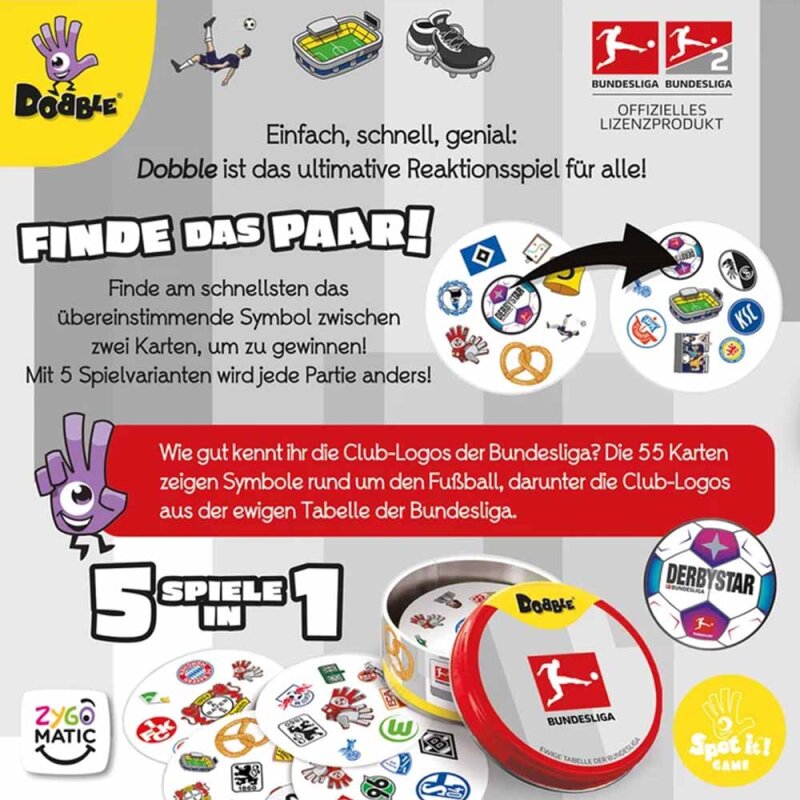 Board Game Dobble Bundesliga (German Version)