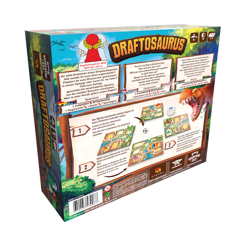 Brettspiel Draftosaurus (Deutsche Version)