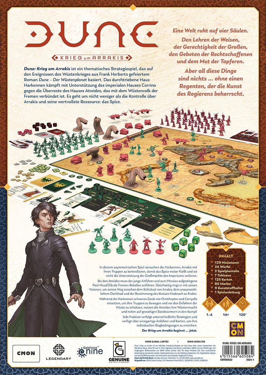 Brettspiel Dune. Krieg um Arrakis (Deutsche Version)