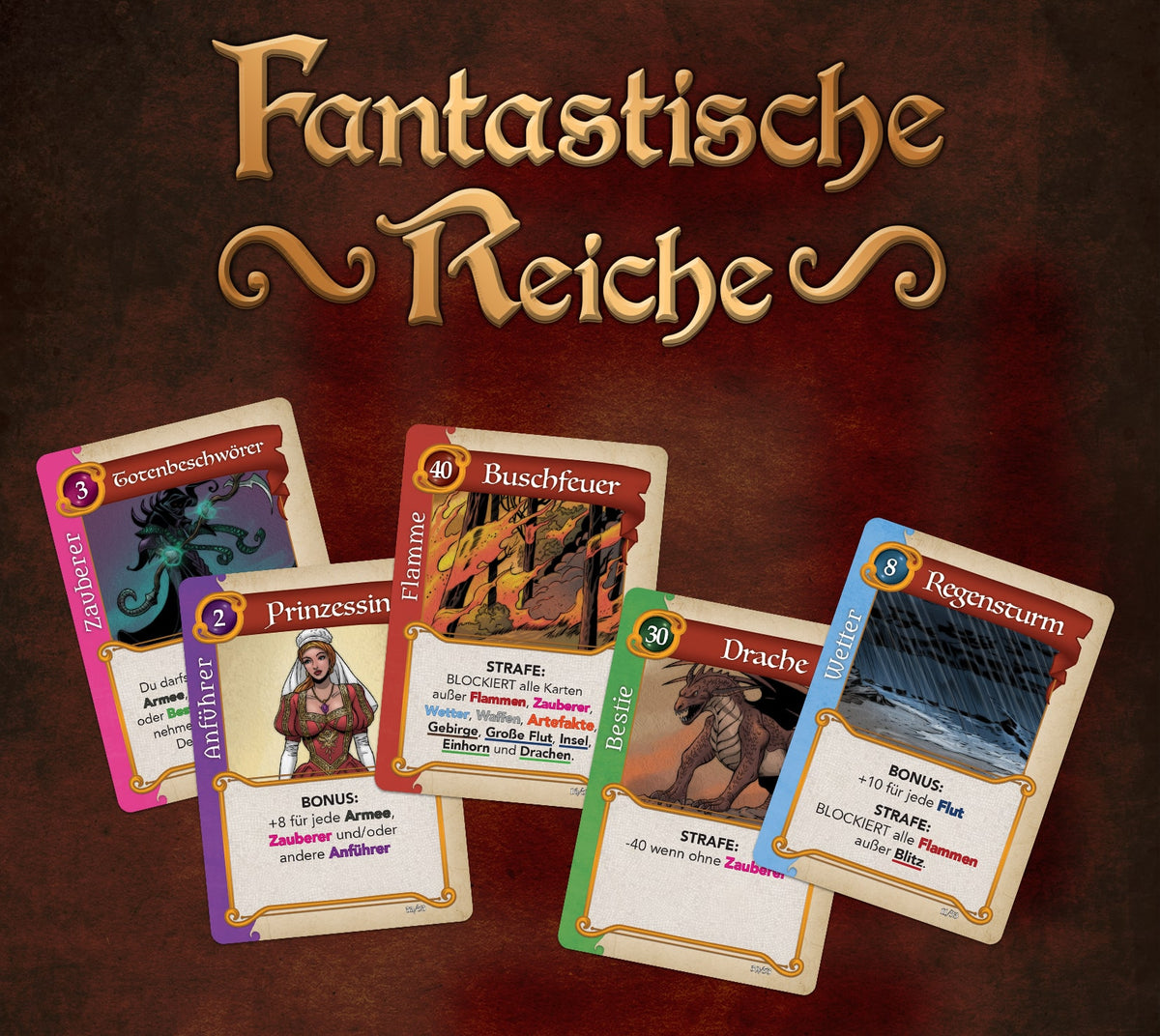 Board Game Fantastic Realms (German Version)