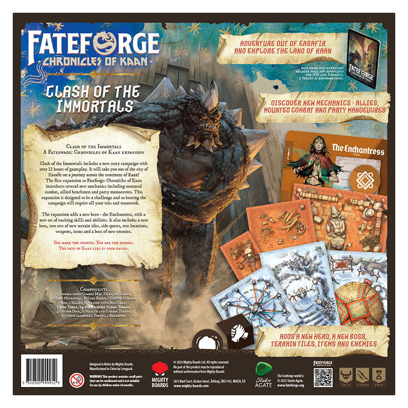Erweiterung Fateforge. Chronicles of Kaan. Clash of the Immortals. Deluxe Edition (Englische Version)