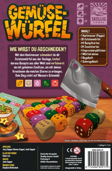 Vegetable Cubes Board Game (German Version)