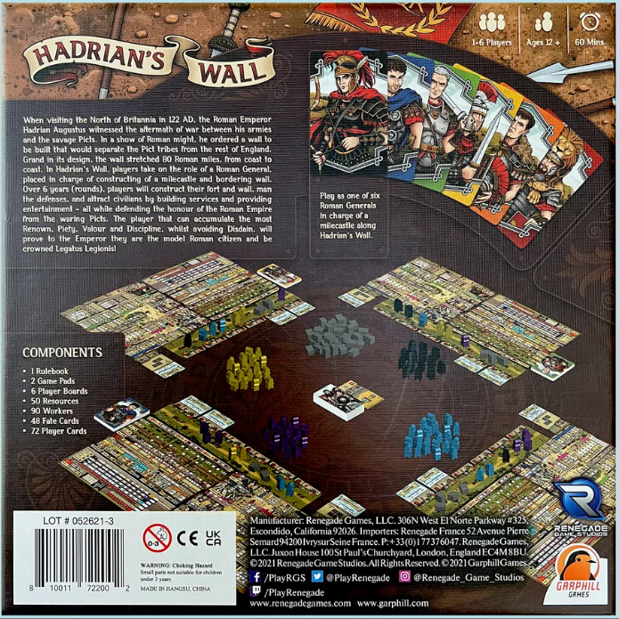 Board Game Hadrian's Wall (English Edition)