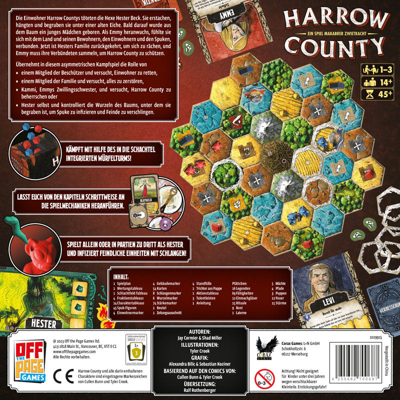 Board game Harrow County. The Game of Gothic Conflict (English Version)
