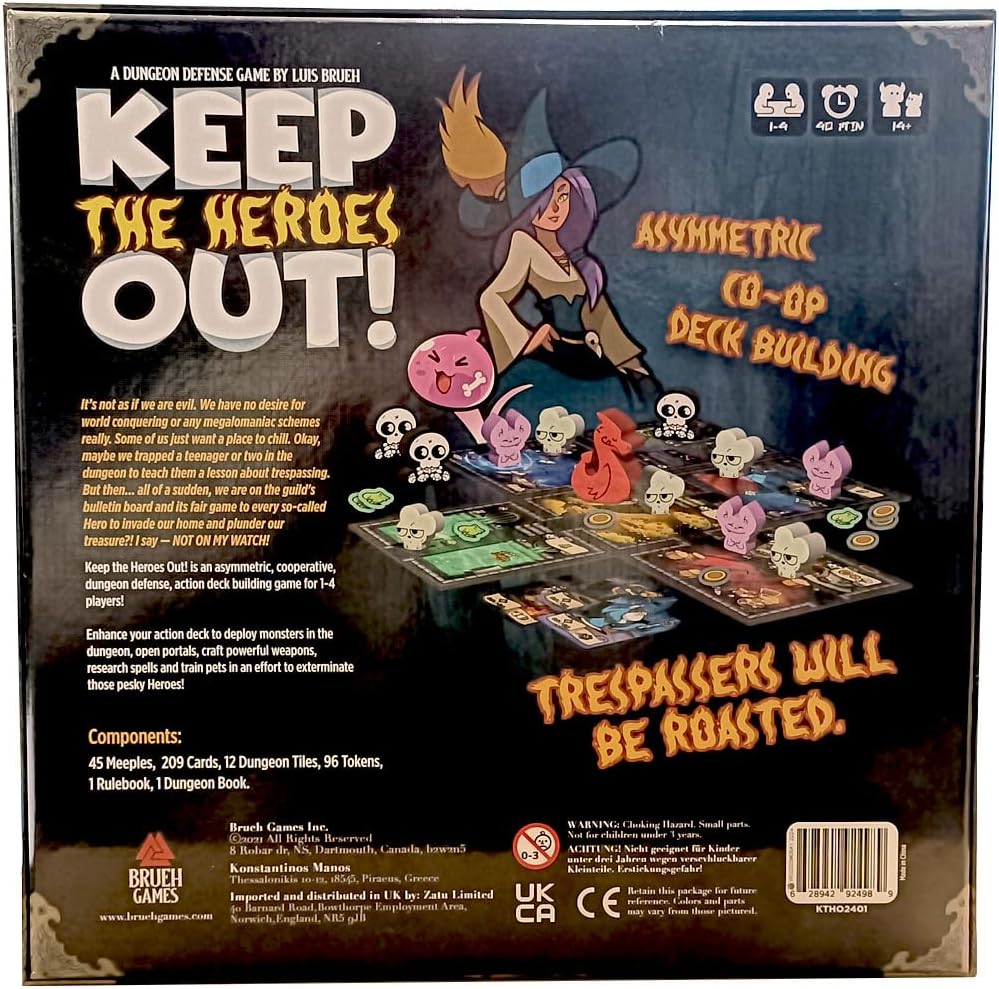 Board game Keep The Heroes Out! (English version)