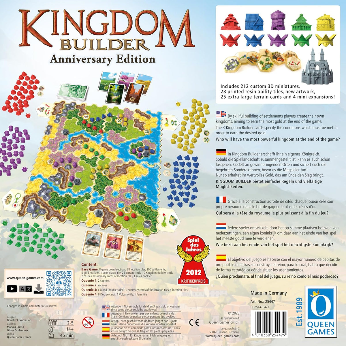 Board Game Kingdom Builder. Anniversary Edition (Multilingual Version)